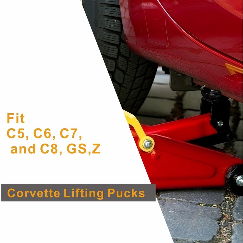 Motcoda 4pcs Rubber Jack Pads Compatible Corvette Lift Puck c5