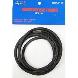 Supco Neoprene Air Tubing Hose Black for Furnace Pressure Switches 1/8 ID x 5 SNAT185