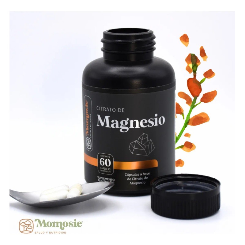 Citrato de magnesio puro 60 cpsulas de 500 Mg Citrate