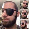 HKSICHENGKEJI Pirate Eye Patch Black Leather Eye Patch for Men