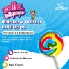 Rainbow Round Lollipops Swirl 18 PCS - Bulk Swirl Lollipops