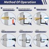 310PCS Self Drilling Drywall Anchors with Screws Kit,5-Sizes Metal Expansion