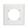 Leviton 2-Gang Flush Mount 2.465-Inch Diameter, Device Receptacle Wallplate, Device