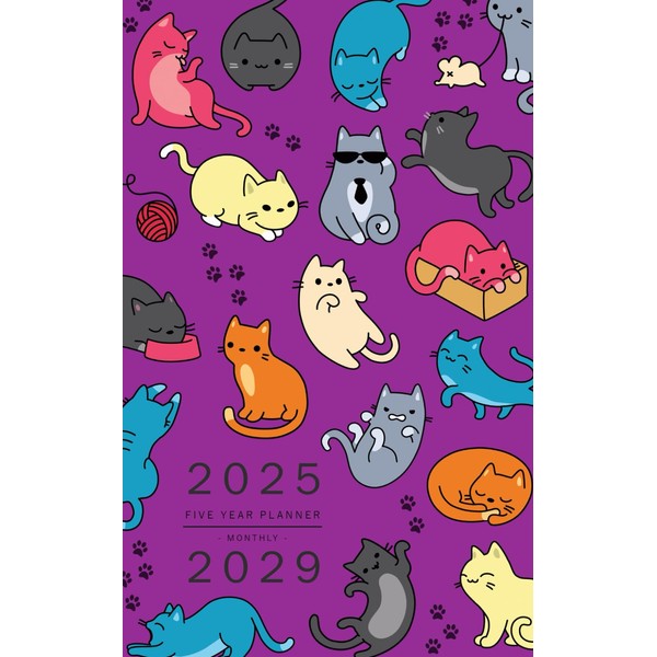 Five Year Planner 2025-2029: 5x8 Monthly Notebook Organizer Small |