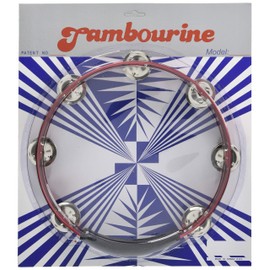 KC HMT-AL Tambourine, Lightweight Aluminum, red