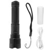 XHP50 Flashlight Zoom Power Display USB Charging Strong Brightness Torch