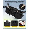 YOREPEK Padded Double Stroller Organizer with Removable Cooler Bag,Fits for