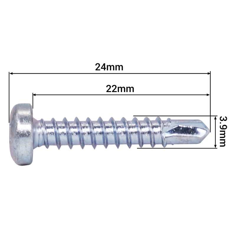 SKIR'CO (Pack of 50) Self Drilling Screws 3.9 x 22