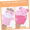FOMIYES 2piezas Guantes Exfoliantes De Ducha Guantes De Baño Exfoliante