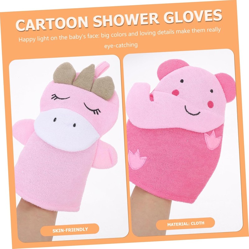 FOMIYES 2piezas Guantes Exfoliantes De Ducha Guantes De Baño Exfoliante