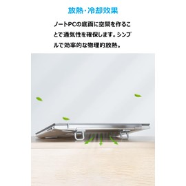 AIYUJIWU Laptop Stand Stand Laptop Holder macbook PC Stand Human Engineering Paste Type Folding Foot Heat Zinc Alloy Durable Cooling Heat Heat Light Weight Anti-slip Convenient Carrying (Black)