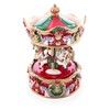 BestPysanky Musical Christmas Figurine with Spinning Carousel Horses