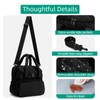 stillithou Double Deck Lunch Bag Insulated Leakproof, Quilted Puffer Lunch