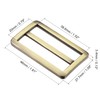 sourcing map 38.6mm(1.52") Flat Metal Slide Strap Adjustable Buckle 4