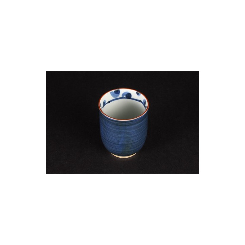 Hasamiyaki 73035 Yunomi Cup Hyottoko Pattern, Blue