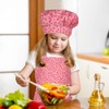 CRJHNS Kids Apron and Chef Hat Set, Adjustable Cotton Child
