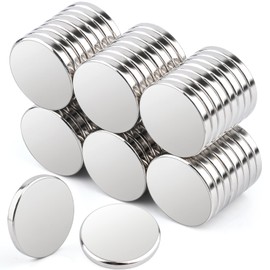 50 Pack Neodymium Magnets Strong,15x2mm Round Magnets Rare Earth Magnets Heavy Duty,Disc Magnets Thin Magnets Fridge, Small Round Magnets Flat Magnets for Whiteboard,DIY, Cabinet, Scientific, Craft