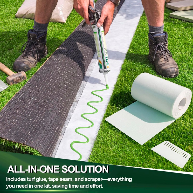 4 Packs Turf Glue for Artificial Grass, 131 FT x