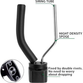 6 Pack Guitar Hanger Wall Mount, Black Guitar Hanger Wall Hook with Screws Fits All Size Guitars, Bass, Mandolin, Banjo, Ukulele - Easy to Install