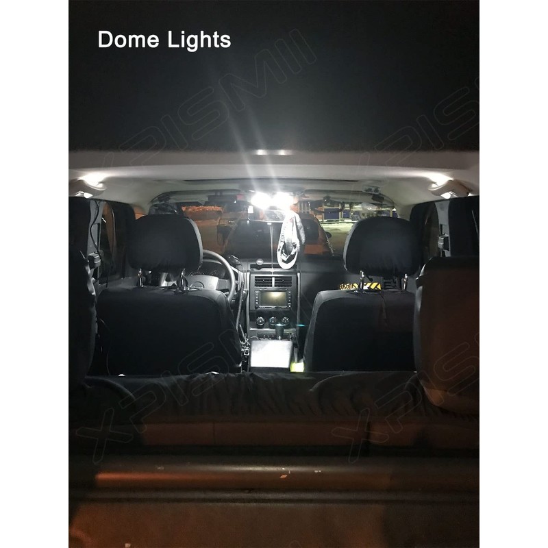 Xpismii 12 Piece 6000K White Explorer Interior LED Lights Kit