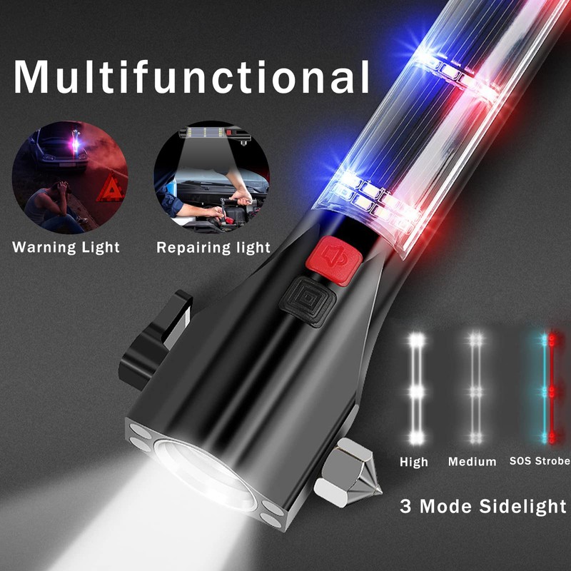 MOTORBUDDY All-in-1 Car Safety Hammer, Multi-Function Emergency Escape Hammer with
