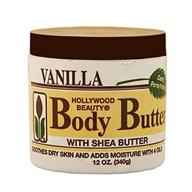 Hollywood Beauty Body Butter with Shea Butter and Vitamin E, 12 Ounce