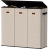Vexalora 185L Laundry Hamper 3 Section, Laundry Hamper with Lid,