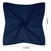 Pistha 27.5 inch Satin scarf Square Ribbon Neck Scarf (Navy