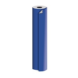Jillson Roberts Bulk 1/4 Ream Double-Sided Reversible Gift Wrap Available in 12 Different Color Combinations, 24" x 208', Royal Blue/Metallic Silver Kraft