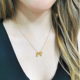 Tutti Joyería Artesanal | Collar de Hijos Personalizable - Hija - Hijo - Hija y Hijo - 2 Hijas - 2 Hijos - 2 Hijas y 1 Hijo - 2 Hijos y 1 Hija - 3 Hijas - 3 Hijos - Chapa de Oro Premium (f. 2 Hijos)