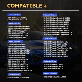 93501 - Bujía doble de iridio para Acura ILX TLX/Honda Accord Civic CR-V/Mazda 3 6 CX-3 CX-5/Subaru Forester Impreza Legacy Outback/Toyota Corolla Prius Yaris Matrix/Scion iA iQ xD LKAR7BIX-11S