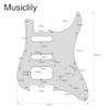 Musiclily Pro 11-Hole Round Corner HSS Guitar Strat Pickguard for