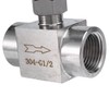 Aribrnten 1/2 Inch Equal Female Thread 304 Stainless Steel Flow