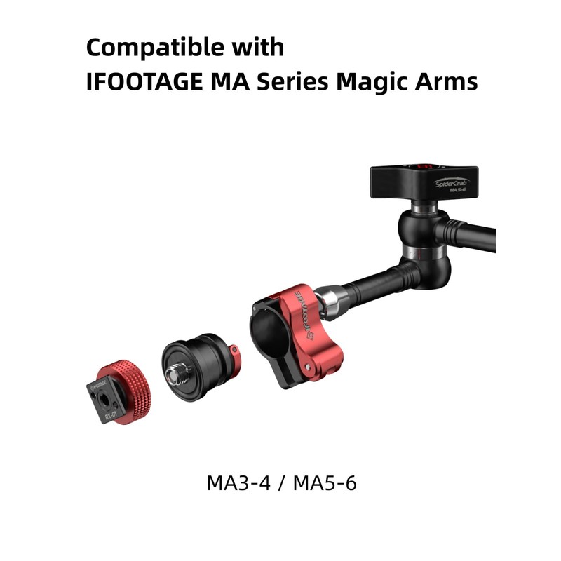 iFootage Cold Shoe Mount Adapter Magic Arms MA3-4 / MA5-6