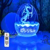 Unique Dragon Egg Digital Clock Ok to Wake Up Alarm