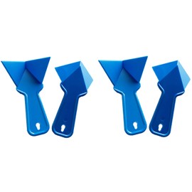 4 Pcs Drywall Trowel Plastic Inside Corner Trowel Tool,6.77 x 4.2 inch External and Internal Corner Trowel,Stucco Trowel,90 Degree Spackle Scraper Tool for Floor Wall Ceramic,Building Scraping(Blue)