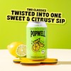 Popwell Lemon Lime Caffeinated Better-For-You Prebiotic Soda, with 6g Fiber,