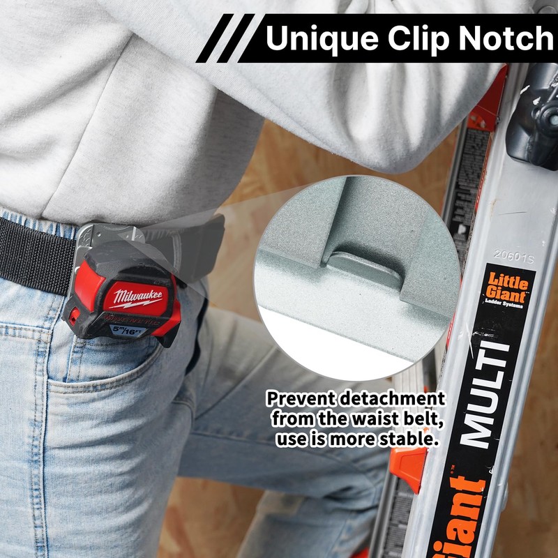 MELOTOUGH Tape Measure Holder,Drill Holder for Tool Belt,Drill Holder,Measuring Tape
