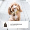 Mipcase 10pcs Retro Brass Cat and Dog Bells Wear-Resistant Pet