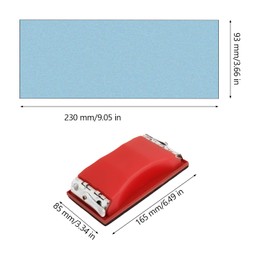 Sandpaper Set, with Hand Sanding Block 165 x 85 mm, Easy to Use, 45 Sheets Sandpaper, Wet and Dry Grits 40 to 5000, for Artificial Stone, Furniture and Wood, Metal, Automotive, etc (1)