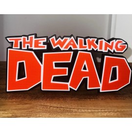 The Walking Dead 3D logo Sign Self Standing Shelf Art Wall Display TWD