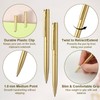 100 Pcs Gold Ballpoint Pens, 4 Inch Metal Slim Ballpoint