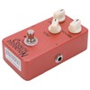 Distortion Pedal Dark Red Metal Classic British Rock Monoblock Guitar