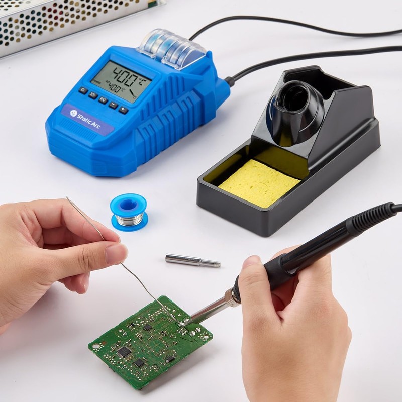 60W Electric Soldering Iron Station Kit Digital Temp 480°C PCB