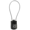 NBYT Wire Combination Lock Padlock, Wire Diameter 3/24", 8.3" Circumference,