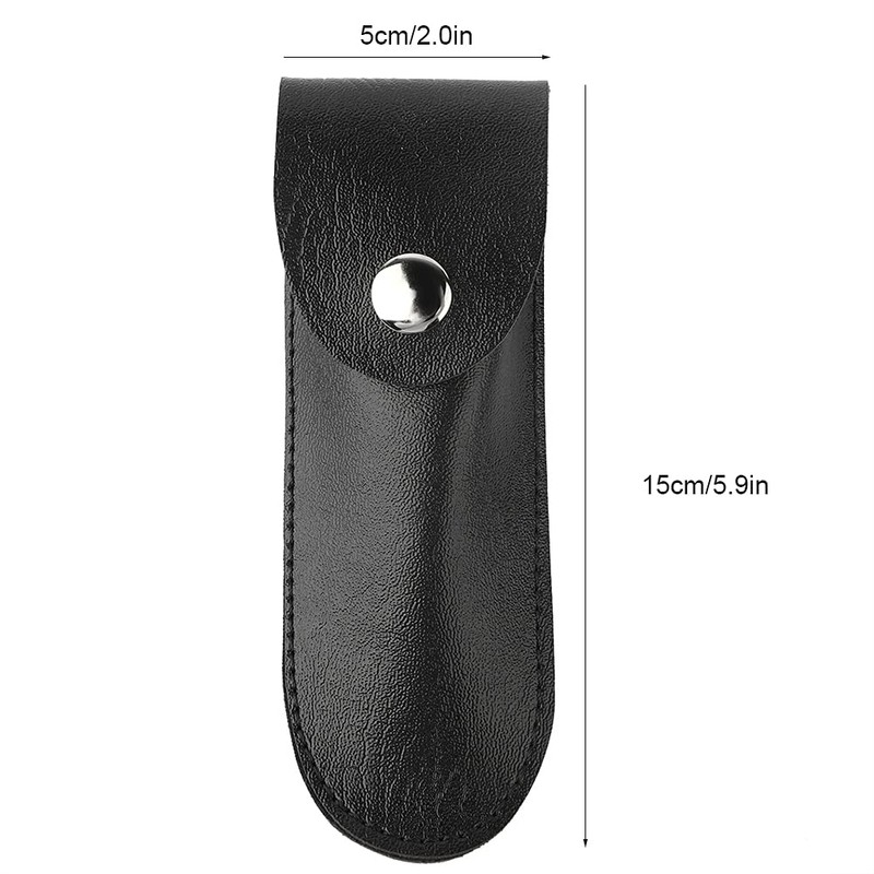 Wine Bottle Opener Leather Case, Corkscrew Holster Foil Cutter PU