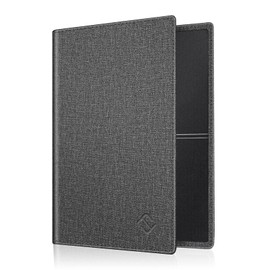 Fintie Vehicle Registration Certificate Case, Ultra-Thin and Lightweight, Credit Card Holder, ID Holder, Made of Synthetic Leather, Denim Grey
