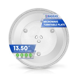 Microwave Plate Replacement 13.5” for F06015Q00AP Compatible with Panasonic Microwave Glass Plate - Oven Spinning Rotating Glass Turntable Dish Tray For Better Reheating and Cooking