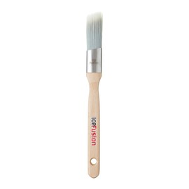 ProDec Advance 1 inch Ice Fusion Angle Oval Trade Synthetic Paint Brush for Painting with Emulsion, Gloss, Satin Paints Ideal for Skirting Board, Architrave & Other Moulded Surfaces, 1" 25mm