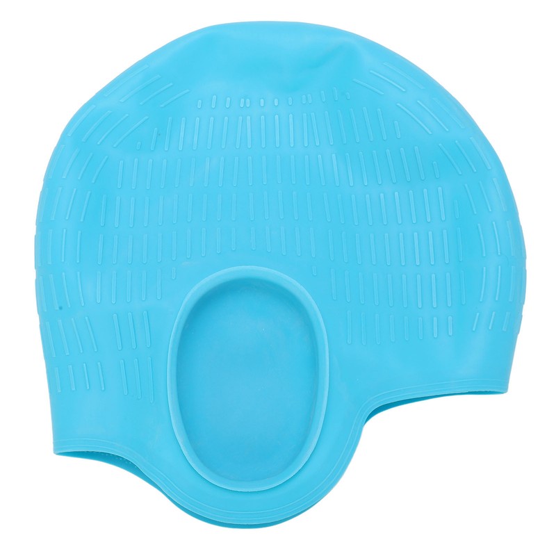 High Elasticity Children Silicone Swimming Cap 3D Ear Protection Swimming